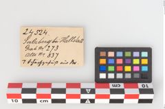 Etikett zu Bronzeschöpfgefäß (NHMW-PRAE-024524)